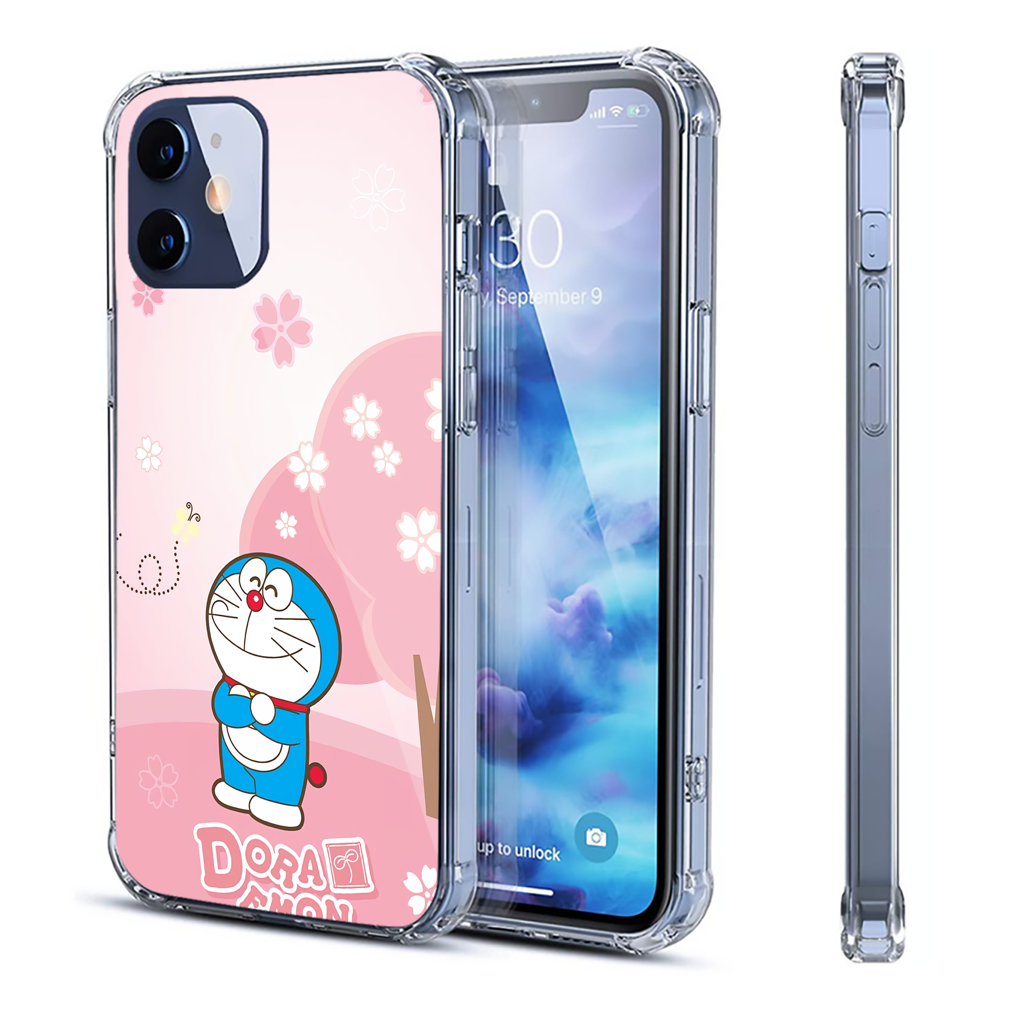 （画像用） ドラえもん Doraemon 【iPhone 12シリーズ対応】透明スマホケース（クリアソフトケース）